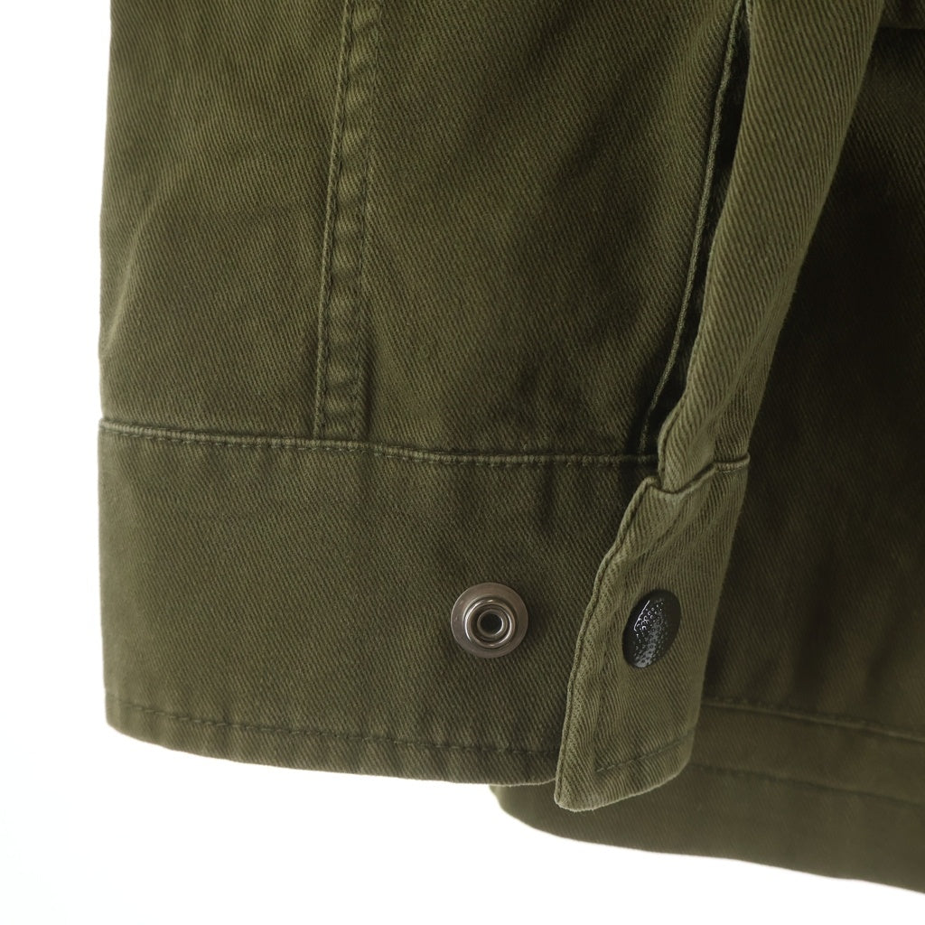 SAINT LAURENT PARIS(サンローランパリ) 16AW SHARK MILITARY SHORT COAT エディ期 バックシャークスパンコールミリタリージャケット カーキ 457956 Y153W