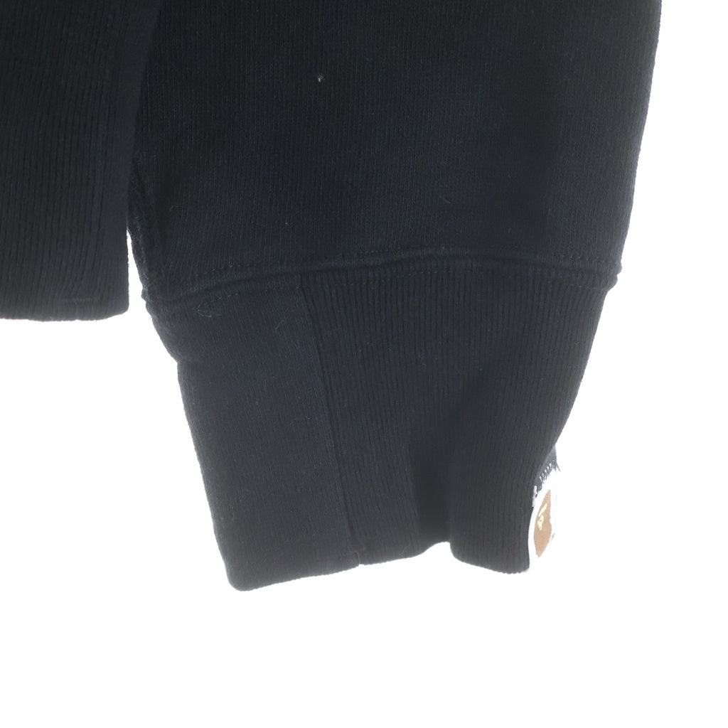 A BATHING APE(アベイシングエイプ) Gold Mad Face Hoodie ゴールドマッドフェイスフーディー フロントプリント アームプリント プルオーバーパーカー ブラック/ゴールド 001PPG301009X