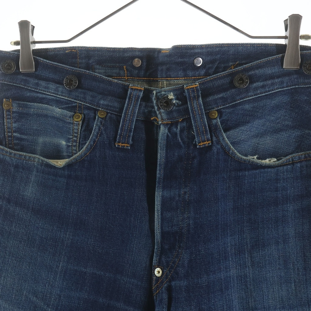 Levi's(リーバイス) 90s 201 1920年モデル 復刻 ボタン裏555 シンチバック ボタンフライ デニムパンツ ジーンズ インディゴ 20201 0020