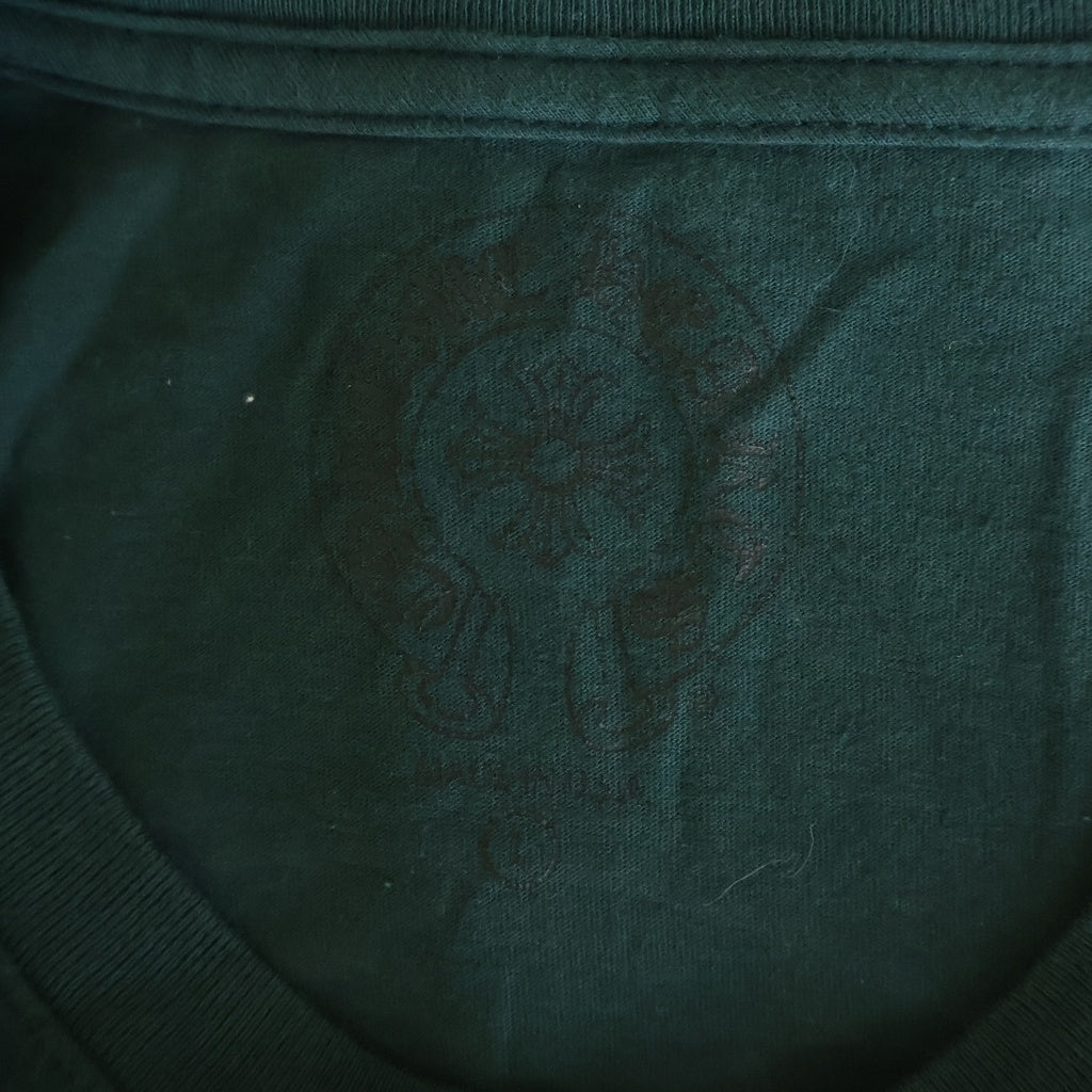 CHROME HEARTS(クロムハーツ) Horseshoe L/S Tee ホースシュー アームプリント ロングスリーブTシャツ クルーネック長袖カットソー グリーン/イエロー