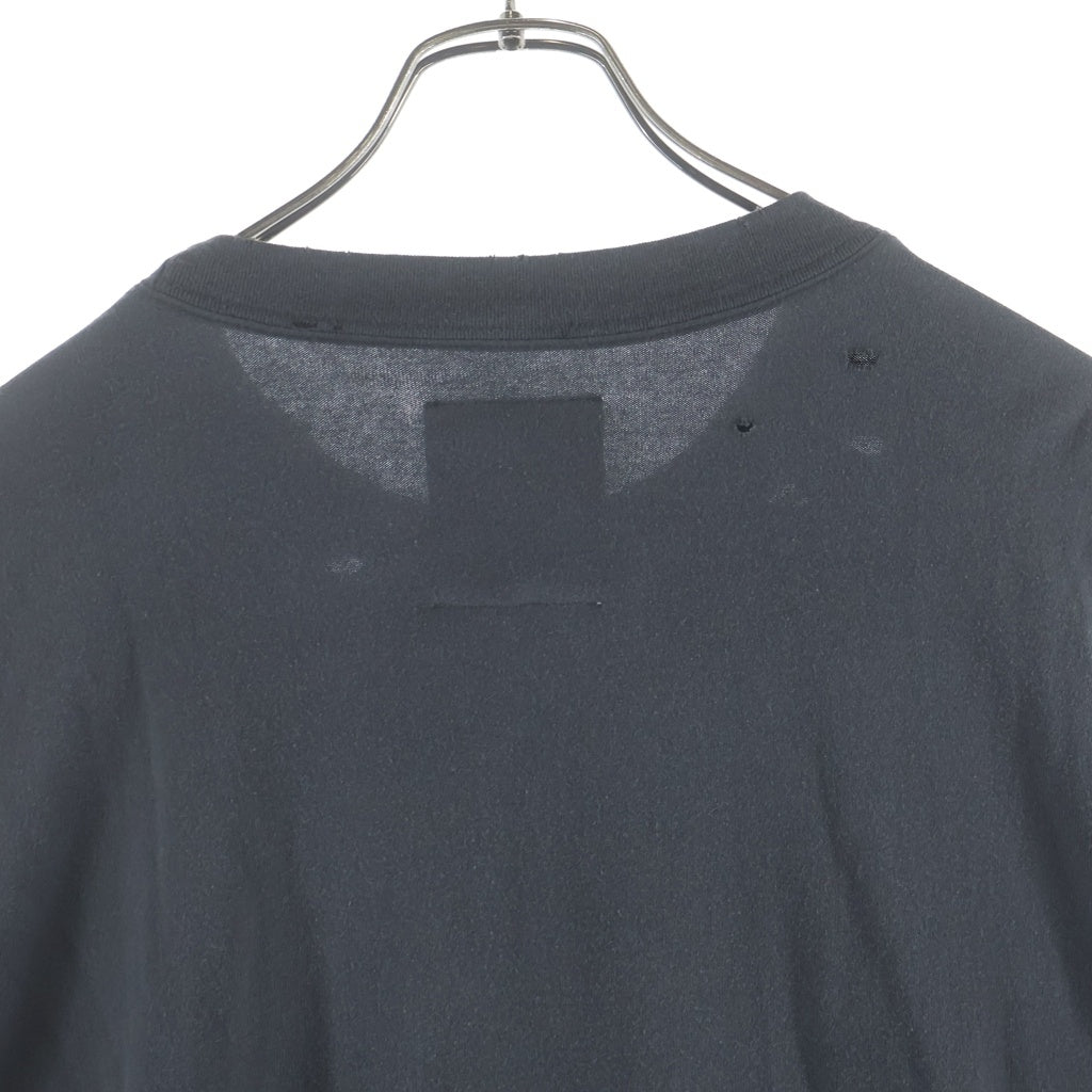 MAISON MIHARAYASUHIRO(メゾンミハラヤスヒロ) LEON Print Distressed LS T-shirt レオン プリントディストレスドロングスリーブTシャツ クルーネック長袖カットソー グレー J14LT761