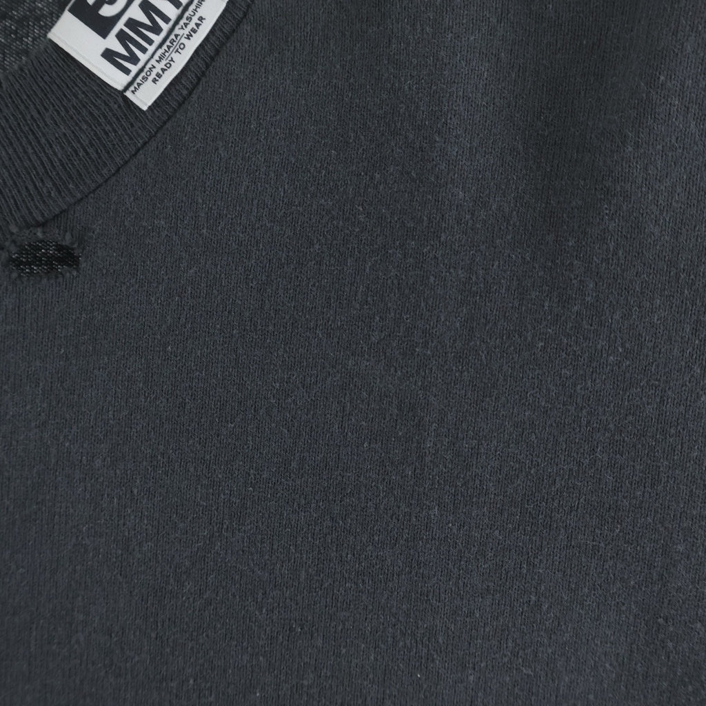 MAISON MIHARAYASUHIRO(メゾンミハラヤスヒロ) LEON Print Distressed LS T-shirt レオン プリントディストレスドロングスリーブTシャツ クルーネック長袖カットソー グレー J14LT761