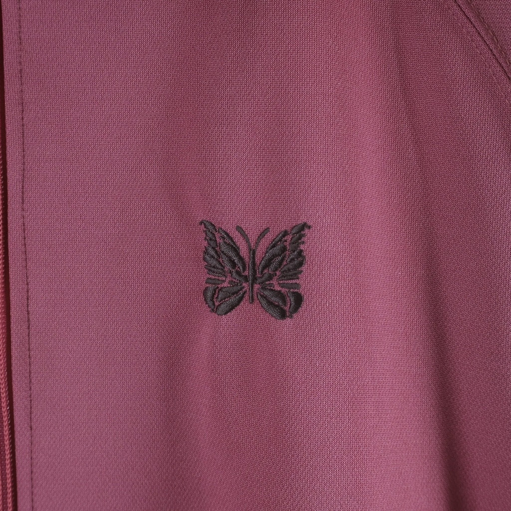 Needles(ニードルス) Track Jacket Poly Smooth トラックジャケット ロゴ刺繍 サイドラインジャージ ピンク MR284