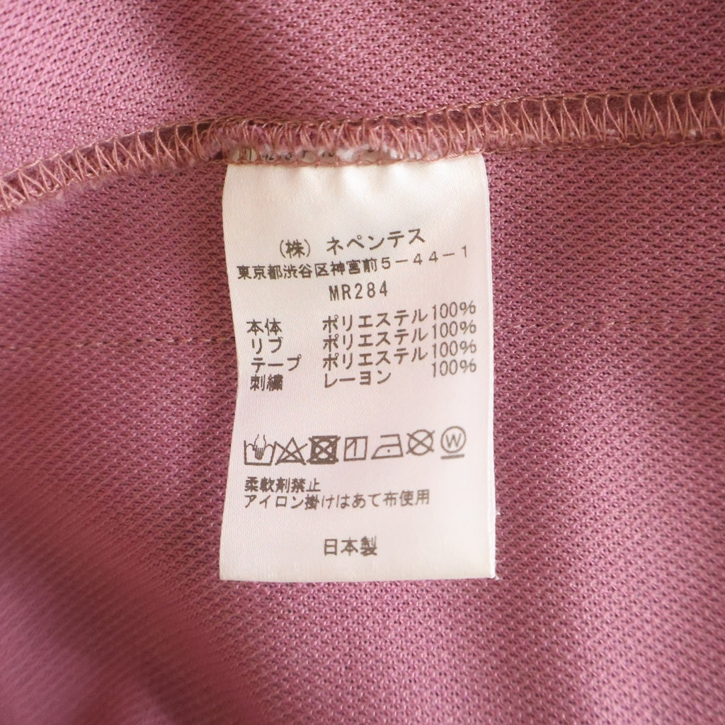 Needles(ニードルス) Track Jacket Poly Smooth トラックジャケット ロゴ刺繍 サイドラインジャージ ピンク MR284