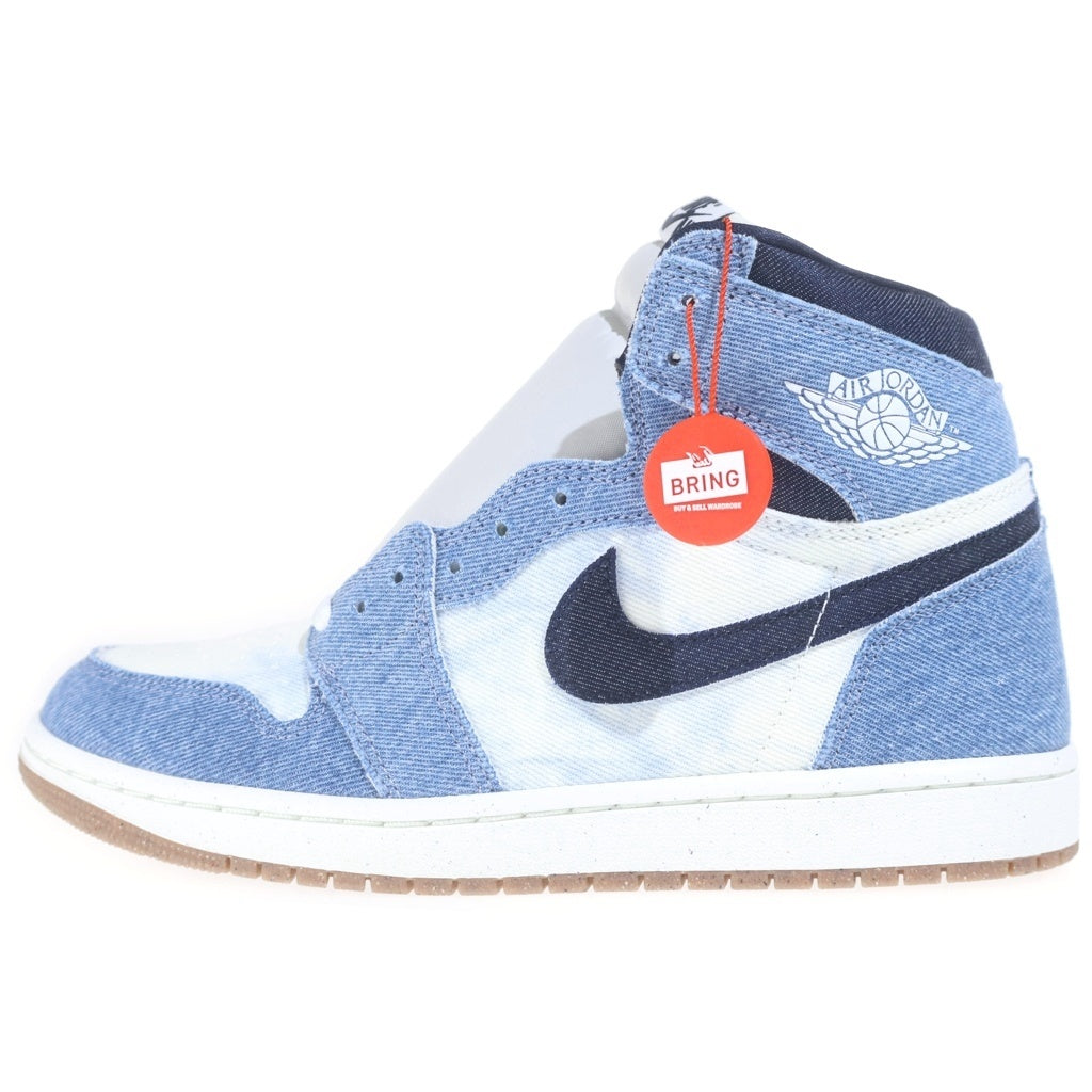 NIKE(ナイキ) AIR JORDAN 1 RETRO HIGH OG DENIM エアジョーダン1 レトロ デニム ハイカットスニーカー インディゴ/ホワイト US9/27cm FQ2947-100