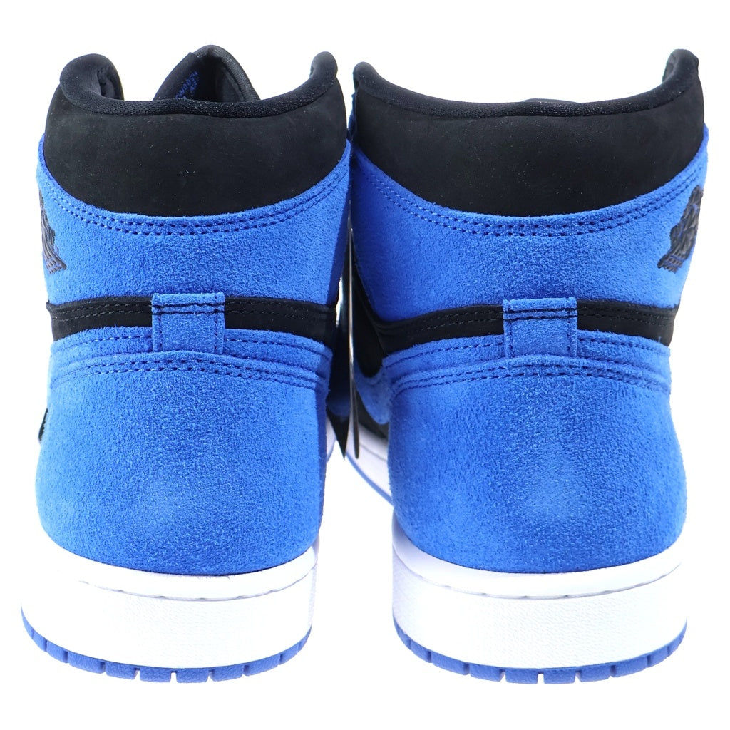 NIKE(ナイキ) AIR JORDAN 1 RETRO HIGH OG ROYAL REIMAGINED DZ5485-042 エアジョーダン1 レトロ ロイヤル リイマジンド ハイカットスニーカー ブラック/ブルー US9/27cm