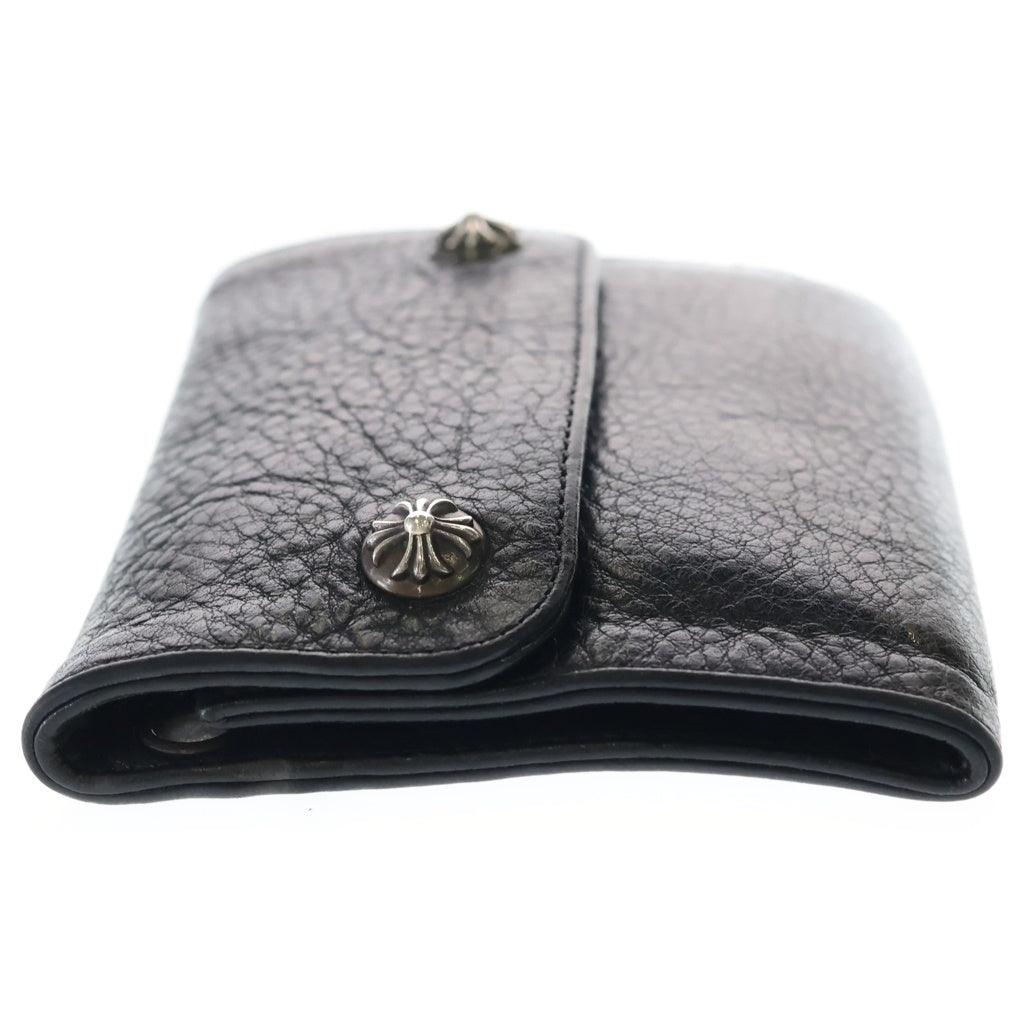 CHROME HEARTS(クロムハーツ) WAVE MINI ウェーブミニレザーウォレット 財布 ブラック