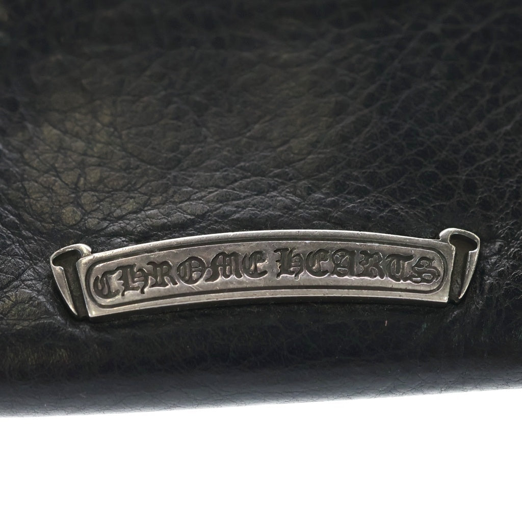 CHROME HEARTS(クロムハーツ) WAVE MINI ウェーブミニレザーウォレット 財布 ブラック