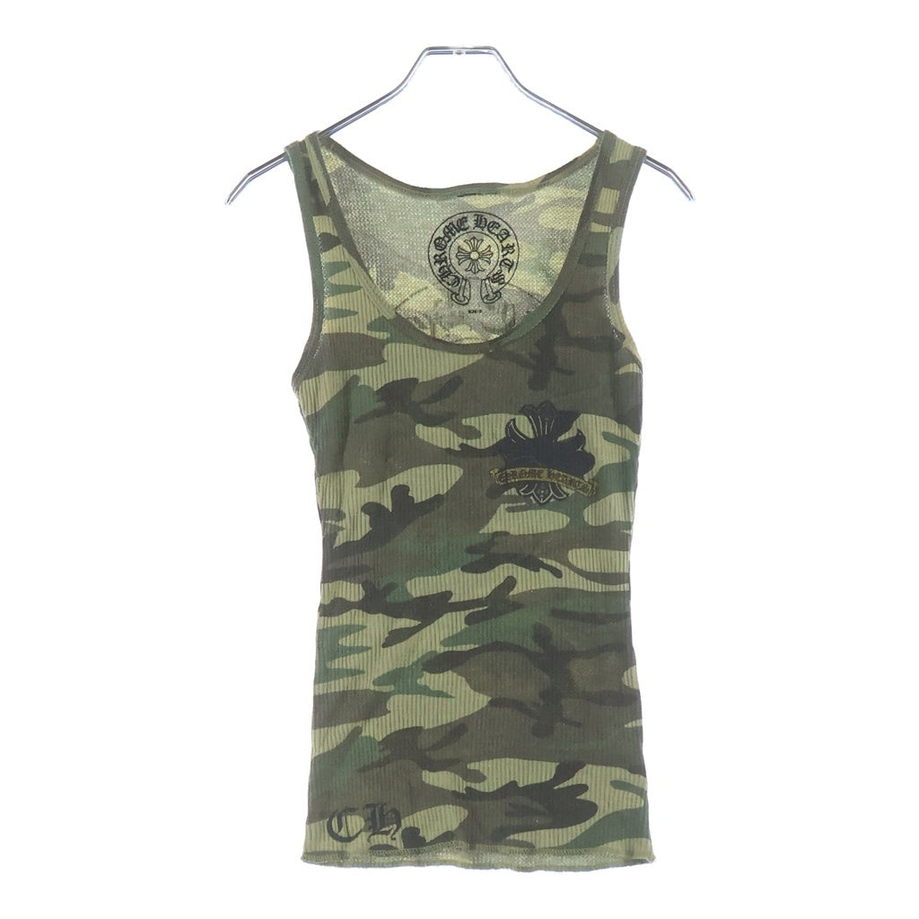 CHROME HEARTS クロムハーツ CAMO CH PLUS TANK TOP カモ柄 CHプラスプリント タンクトップ カーキ CHROME HEARTS(クロムハーツ) CAMO CH PLUS TANK TOP カモ柄 CHプラス