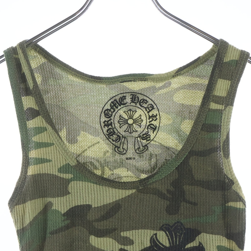CHROME HEARTS クロムハーツ CAMO CH PLUS TANK TOP カモ柄 CHプラスプリント タンクトップ カーキ CHROME HEARTS(クロムハーツ) CAMO CH PLUS TANK TOP カモ柄 CHプラス