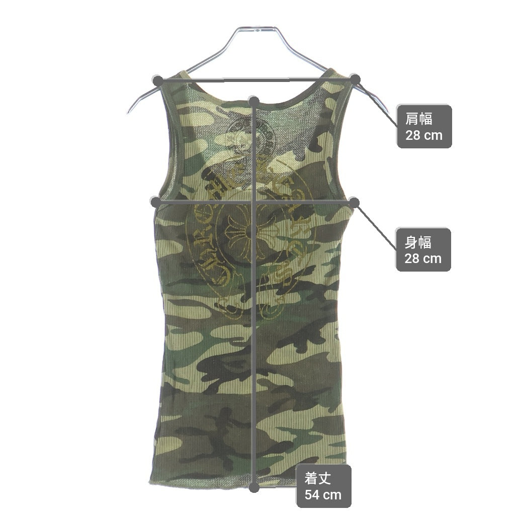 CHROME HEARTS(クロムハーツ) CAMO CH PLUS TANK TOP カモ柄 CHプラス