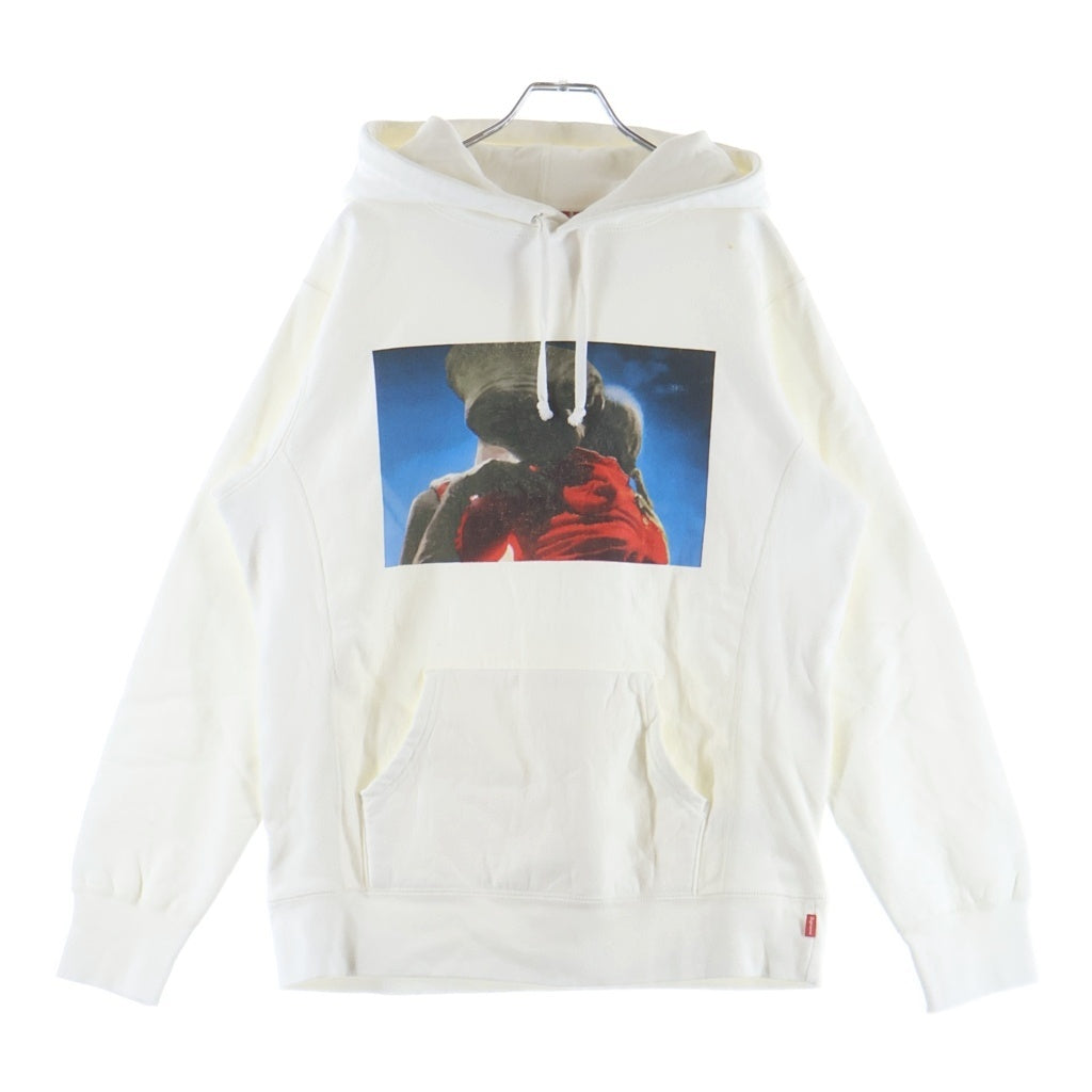 SUPREME(シュプリーム) 15AW E.T. Hooded Sweatshirt フロントプリント プルオーバーパーカー ホワイト