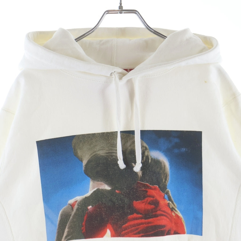 SUPREME(シュプリーム) 15AW E.T. Hooded Sweatshirt フロントプリント プルオーバーパーカー ホワイト