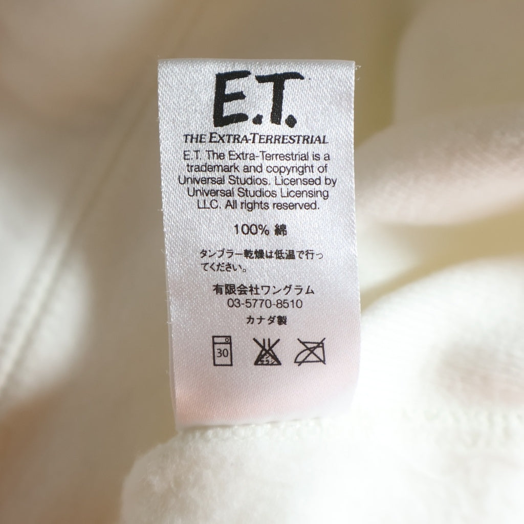 SUPREME(シュプリーム) 15AW E.T. Hooded Sweatshirt フロントプリント プルオーバーパーカー ホワイト
