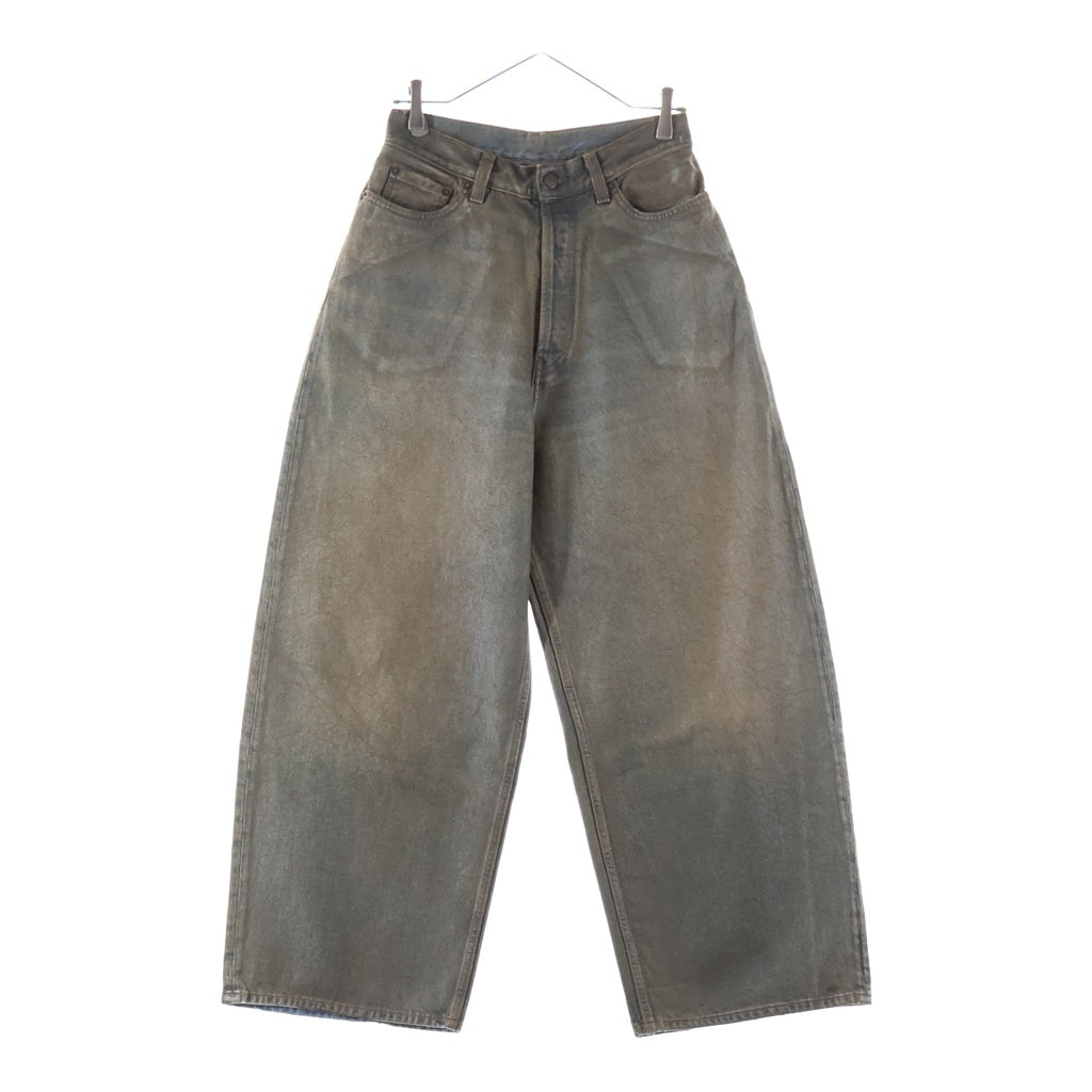 Acne Studios(アクネ ストゥディオズ) 23AW スーパーバギーフィットジーンズ コーティング加工パンツ ブラウン FN-UX-5PKT000044 C00048