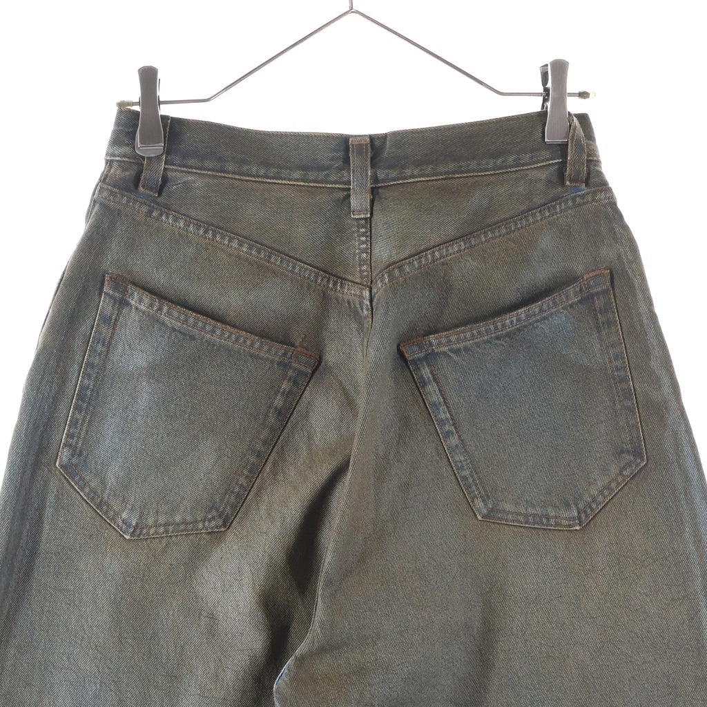 Acne Studios(アクネ ストゥディオズ) 23AW スーパーバギーフィットジーンズ コーティング加工パンツ ブラウン FN-UX-5PKT000044 C00048