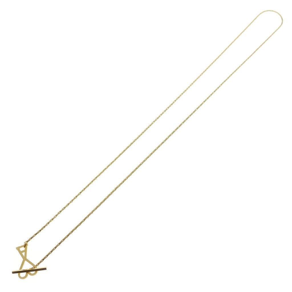AMI Alexandre Mattiussi(アミアレクサンドルマテュッシ) AMI DE COEUR CHAIN NECKLACE ロゴ チェーン ネックレス ゴールド UJW916 レディース