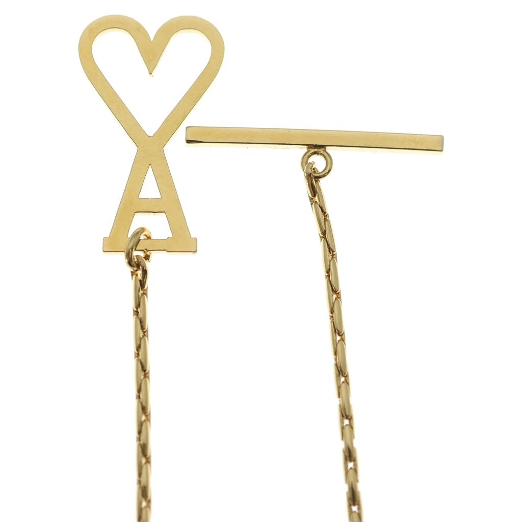 AMI Alexandre Mattiussi(アミアレクサンドルマテュッシ) AMI DE COEUR CHAIN NECKLACE ロゴ チェーン ネックレス ゴールド UJW916 レディース