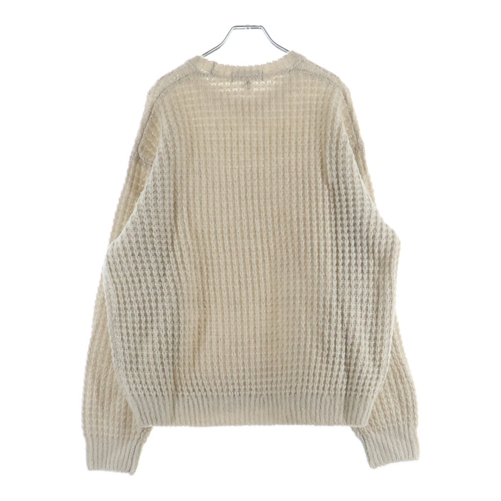 SUPREME(シュプリーム) 25AW small box waffle sweater クルーネック セーター ローゲージニット ベージュ