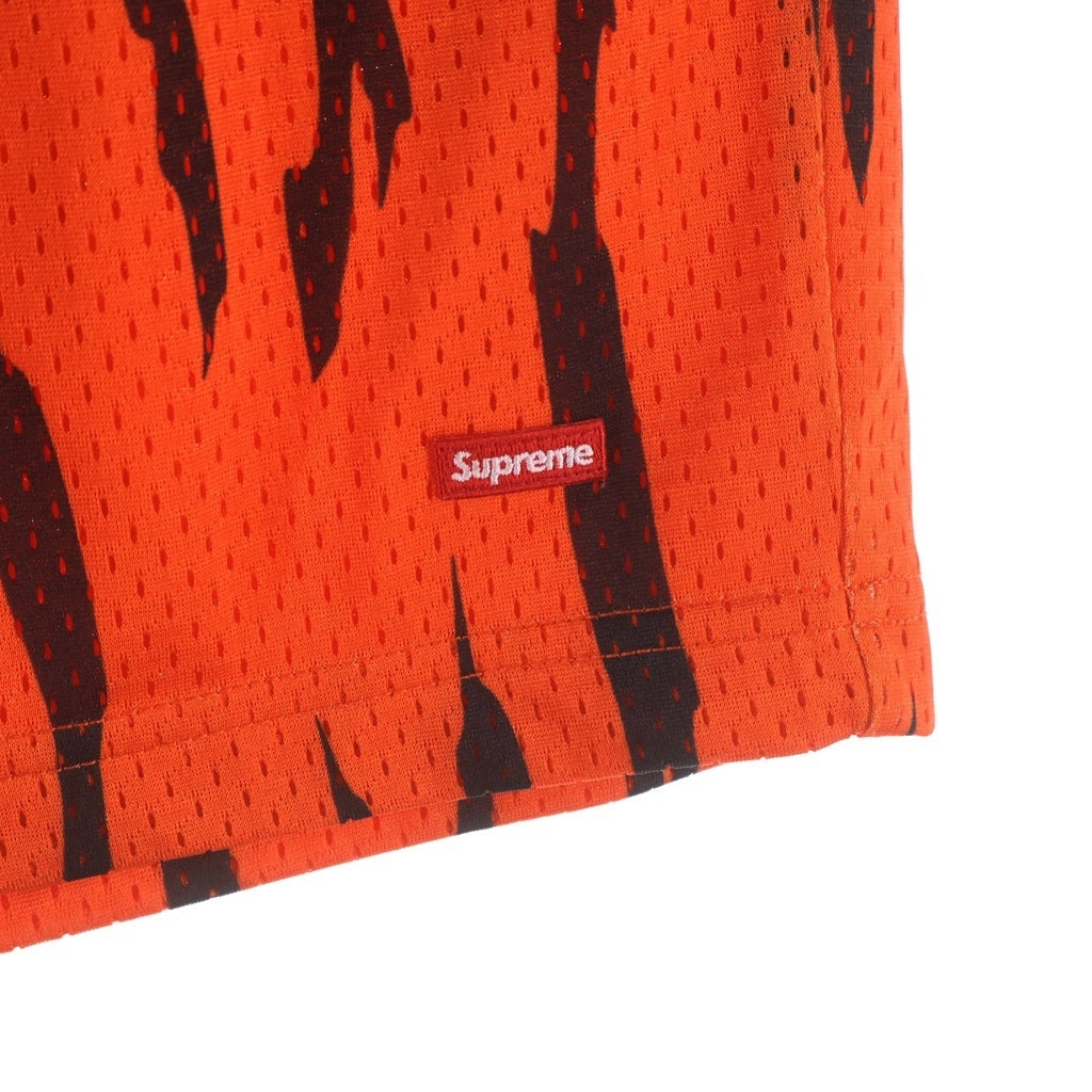 SUPREME(シュプリーム) 24SS Small Box Baggy Mesh Short tigerメッシュ ショートパンツ ハーフパンツ タイガー オレンジ
