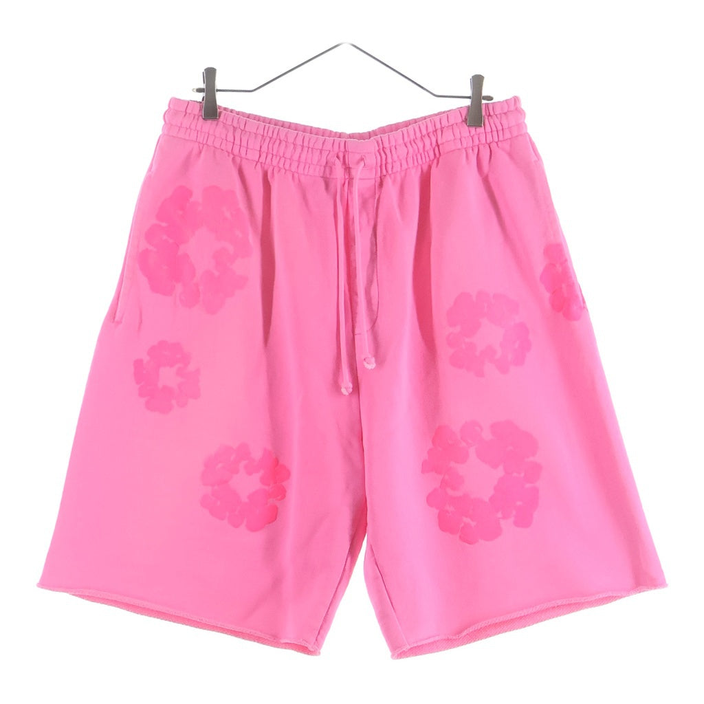DENIM TEARS(デニムティアーズ) 25SS MONO COTTON WREATH SWEAT SHORTS スウェット ショートパンツ ピンク SS25BRS061