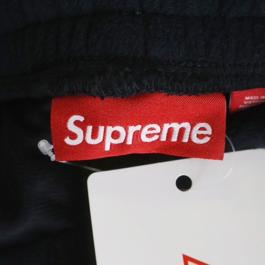 SUPREME(シュプリーム) 25AW polartec reflective piping pant ポーラーテック フリース パンツ ブラック