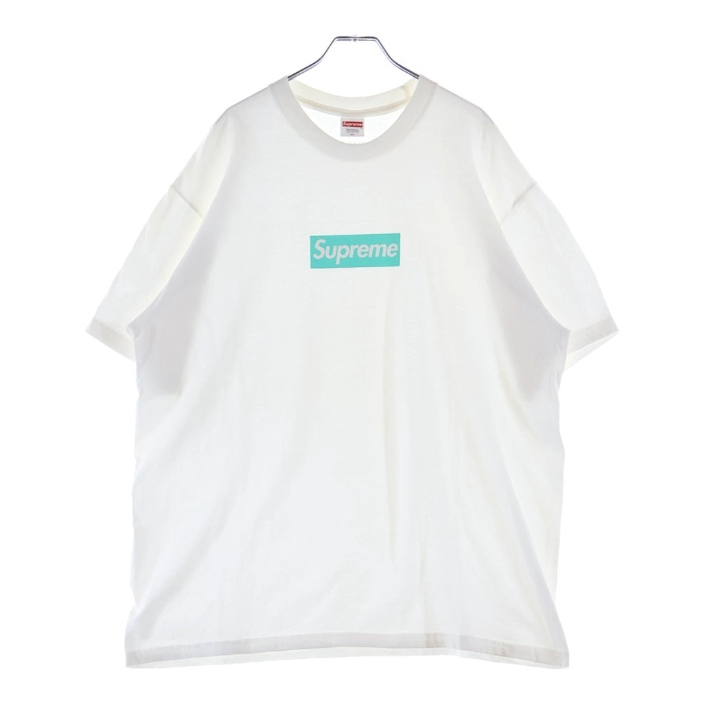SUPREME(シュプリーム) 21AW ×Tiffany&Co Box Logo Tee ティファニー ボックスロゴ 半袖Tシャツ ホワイト