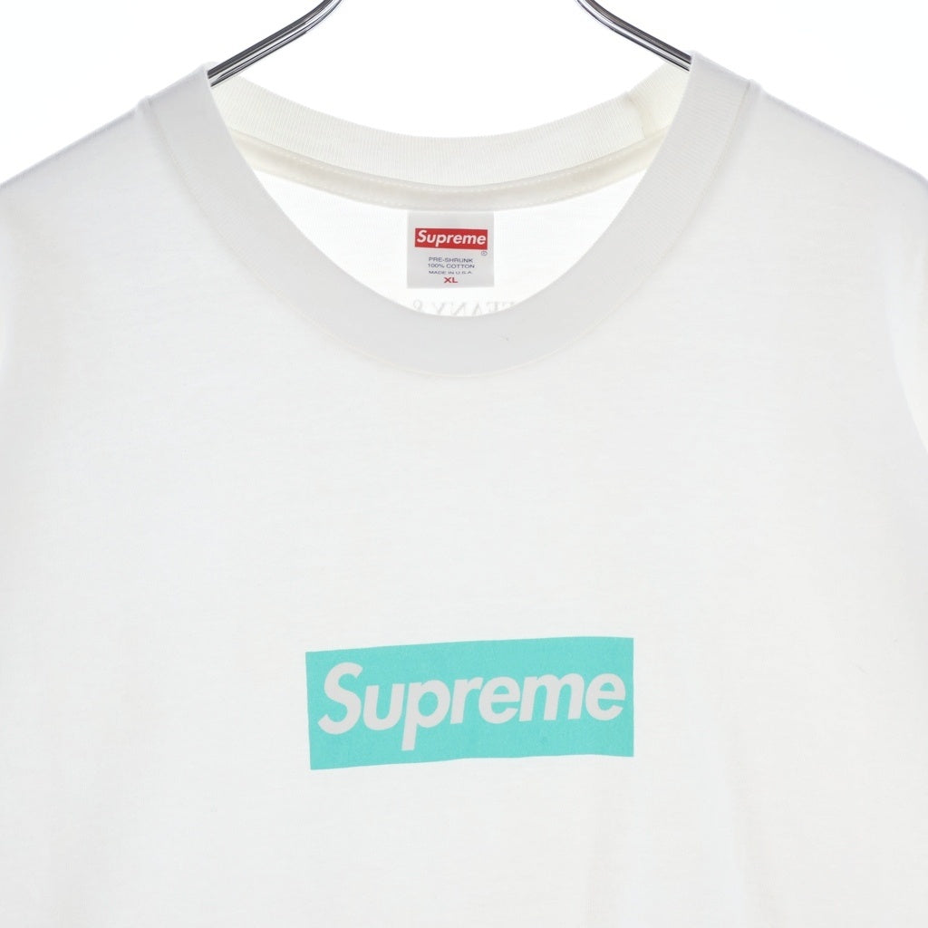 SUPREME(シュプリーム) 21AW ×Tiffany&Co Box Logo Tee ティファニー ボックスロゴ 半袖Tシャツ ホワイト