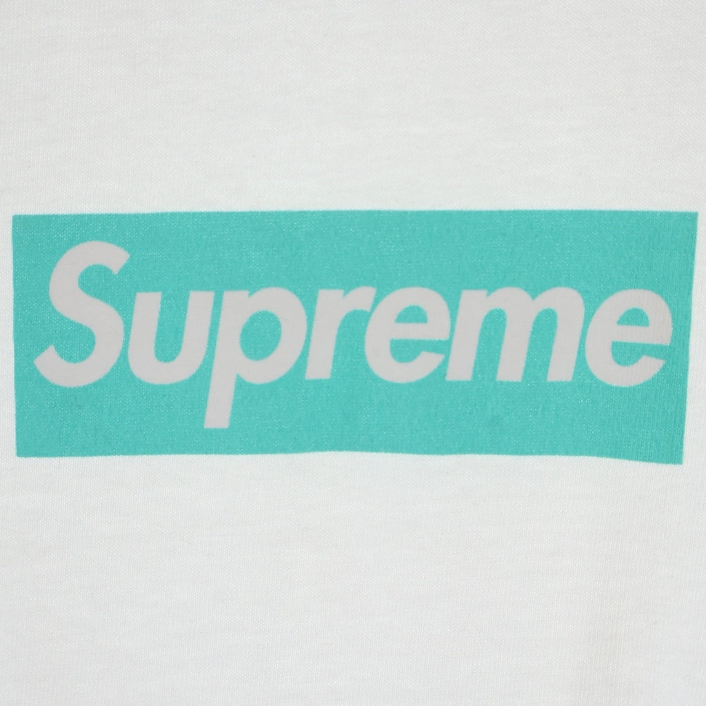 SUPREME(シュプリーム) 21AW ×Tiffany&Co Box Logo Tee ティファニー ボックスロゴ 半袖Tシャツ ホワイト
