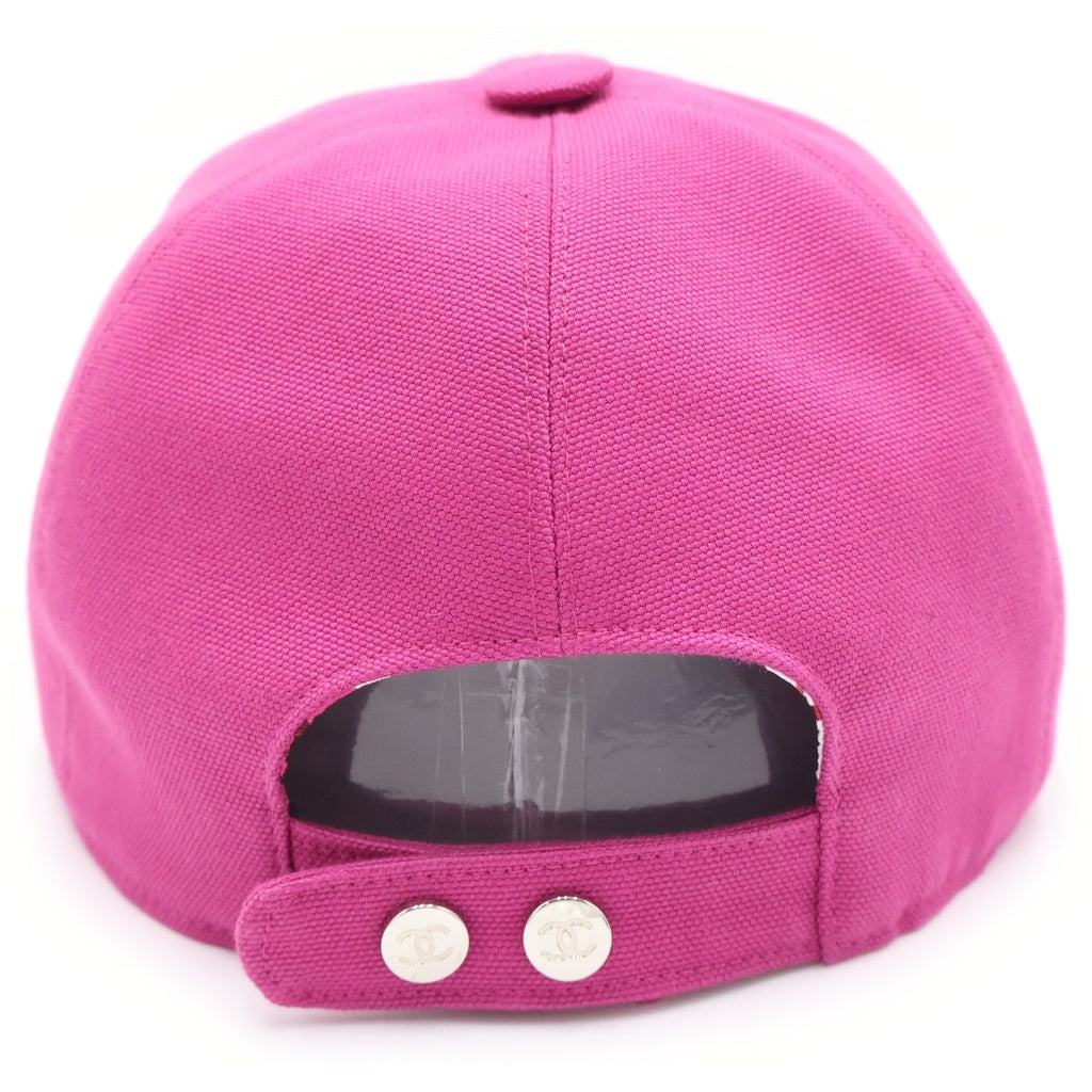 CHANEL(シャネル) ビーズココマーク 6パネルキャップ ピンク レディース