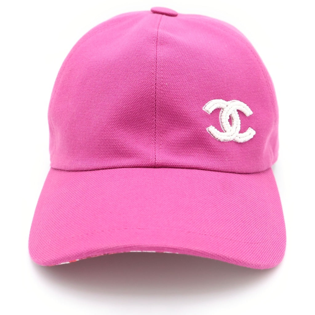CHANEL(シャネル) ビーズココマーク 6パネルキャップ ピンク レディース
