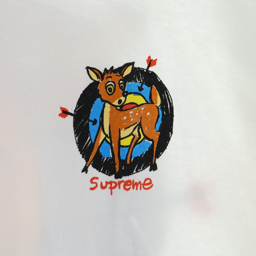 SUPREME(シュプリーム) 22SS Deer Tee ディア シカ プリント クルーネック 半袖Tシャツ ホワイト