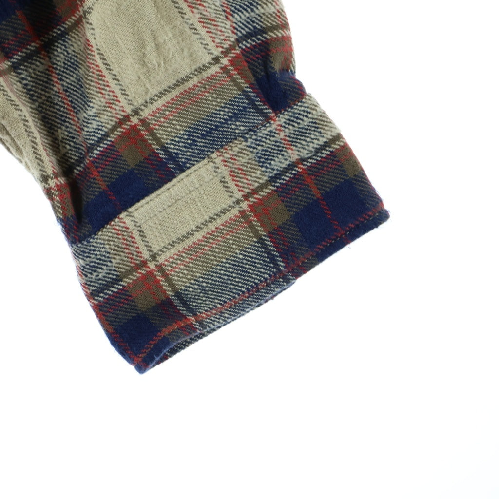DSQUARED2(ディースクエアード) 25AW LONG-SLEEVED SHIRTS カットオフ 長袖チェックシャツ スナップボタン マルチカラー S71DM0797 D35351