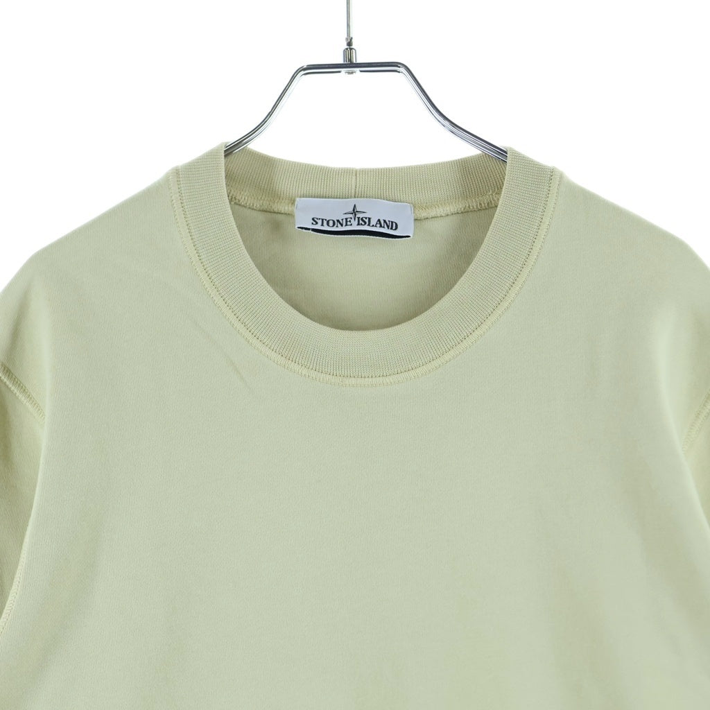 STONE ISLAND(ストーンアイランド) ロゴパッチ クルーネックスウェットトレーナー ベージュ 791563051