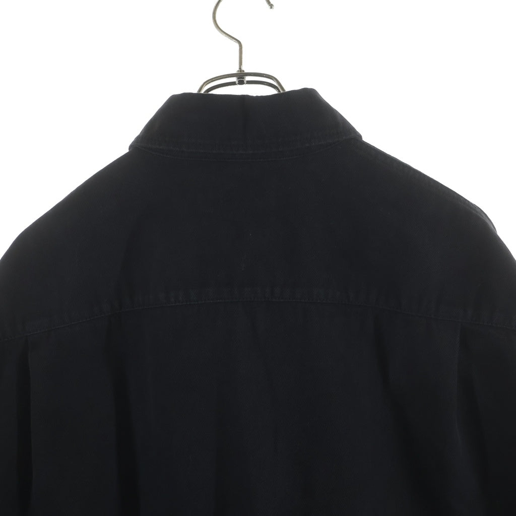 RAF SIMONS(ラフシモンズ) 22SS BIG FIT DENIM SHIRT JACKET オーバーサイズ デニムシャツ ジャケット ブラック 221-M243