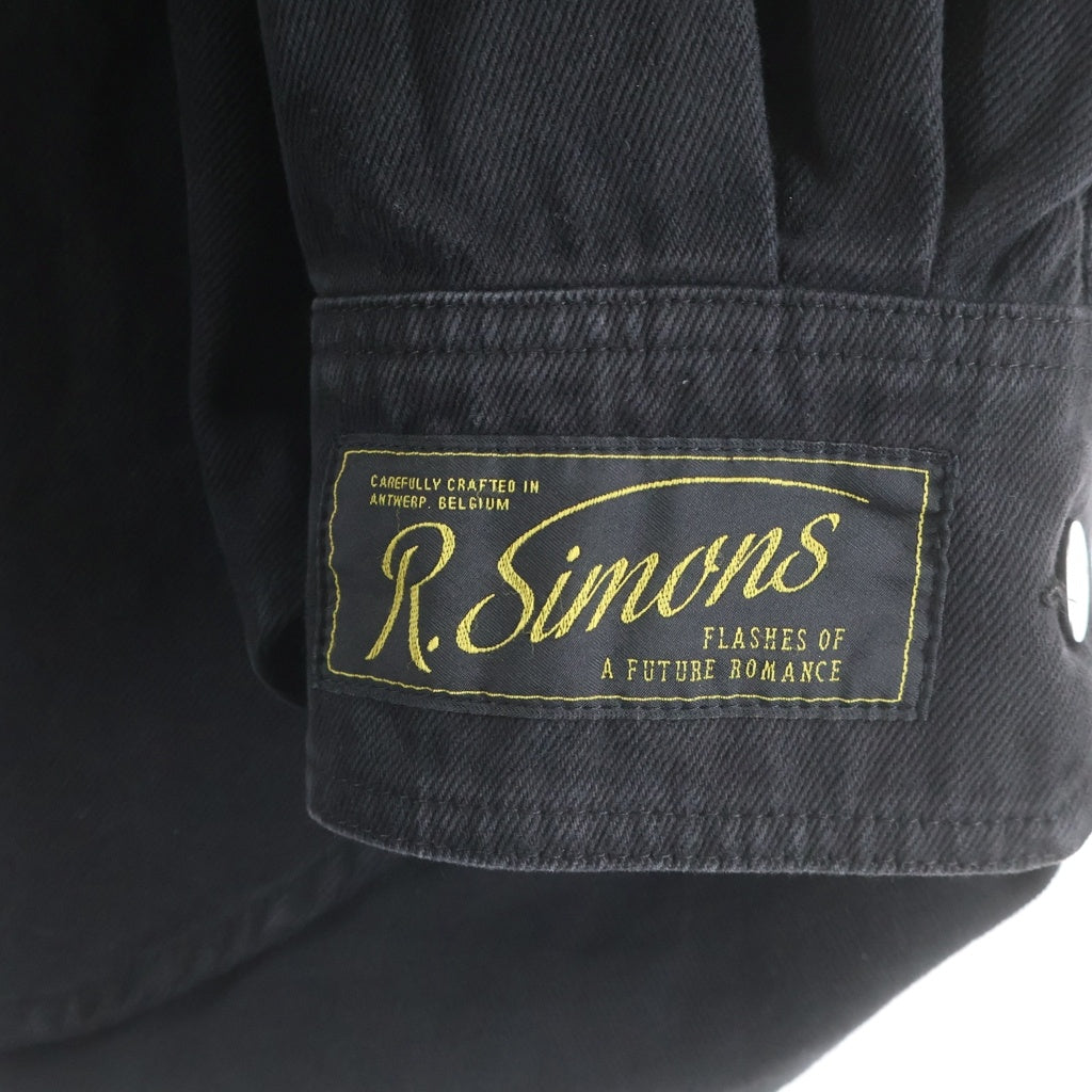 RAF SIMONS(ラフシモンズ) 22SS BIG FIT DENIM SHIRT JACKET オーバーサイズ デニムシャツ ジャケット ブラック 221-M243