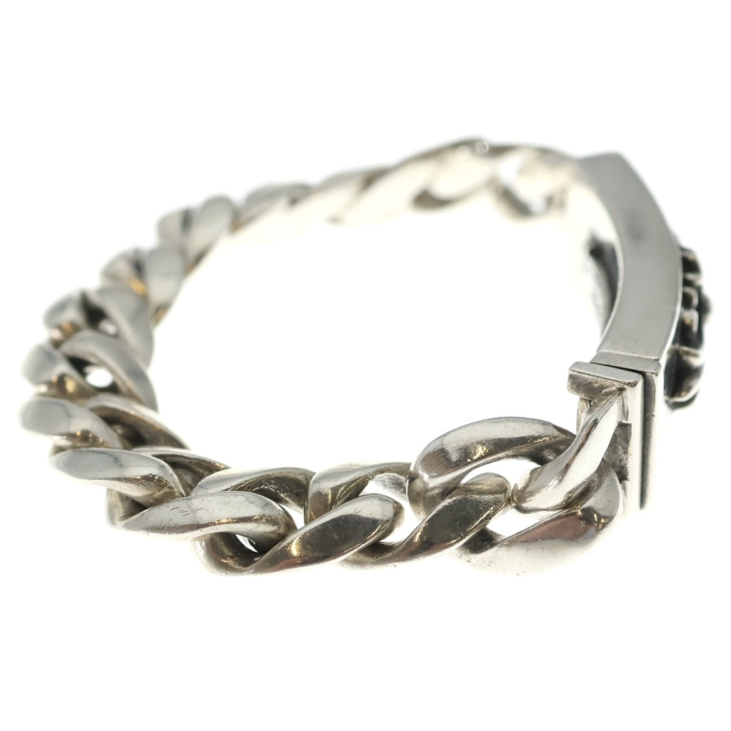 CHROME HEARTS(クロムハーツ) ID FLORAL CRS フローラルクロスIDクラシックリンク ブレスレット 13LINK シルバー BCA164