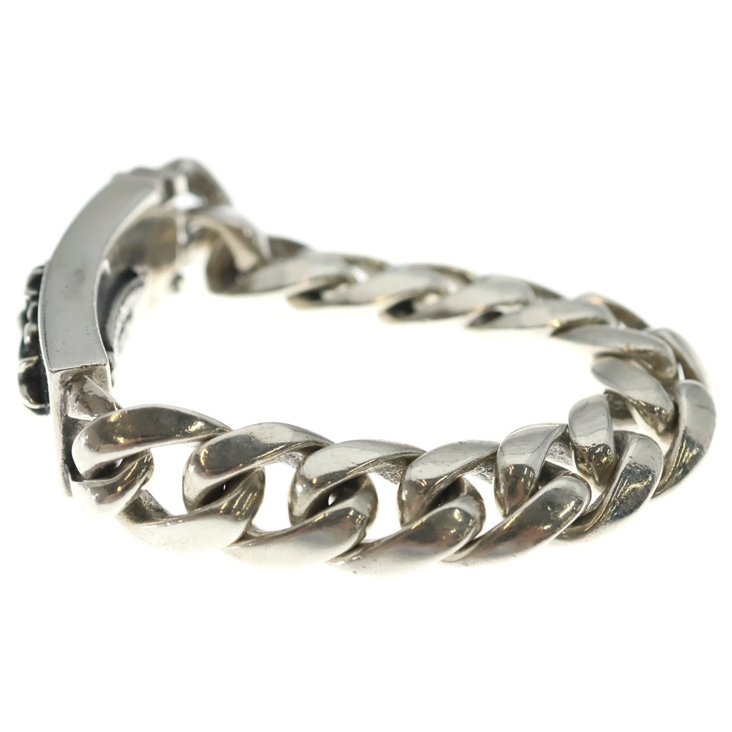 CHROME HEARTS(クロムハーツ) ID FLORAL CRS フローラルクロスIDクラシックリンク ブレスレット 13LINK シルバー BCA164