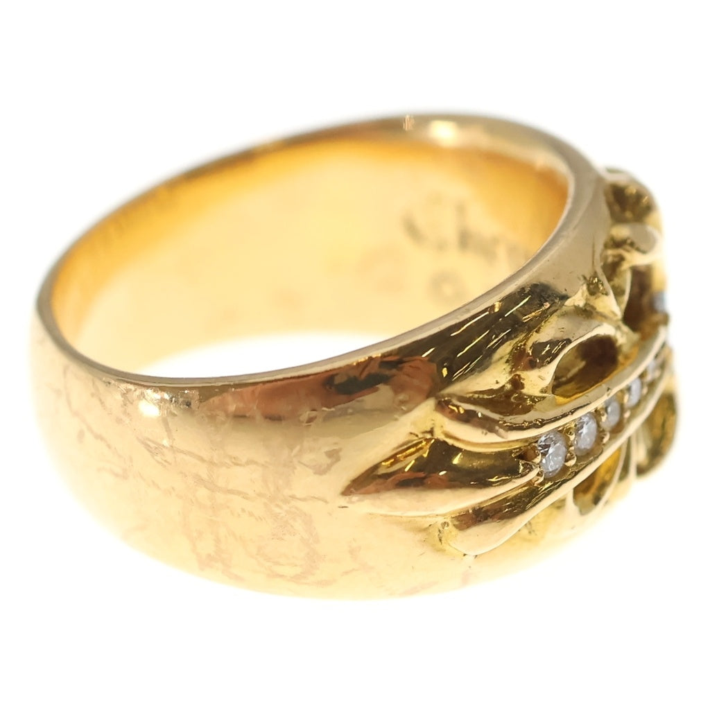 CHROME HEARTS(クロムハーツ) 22K FLRL CRS P D 22Kフローラルクロス PAVEダイヤ ゴールドリング