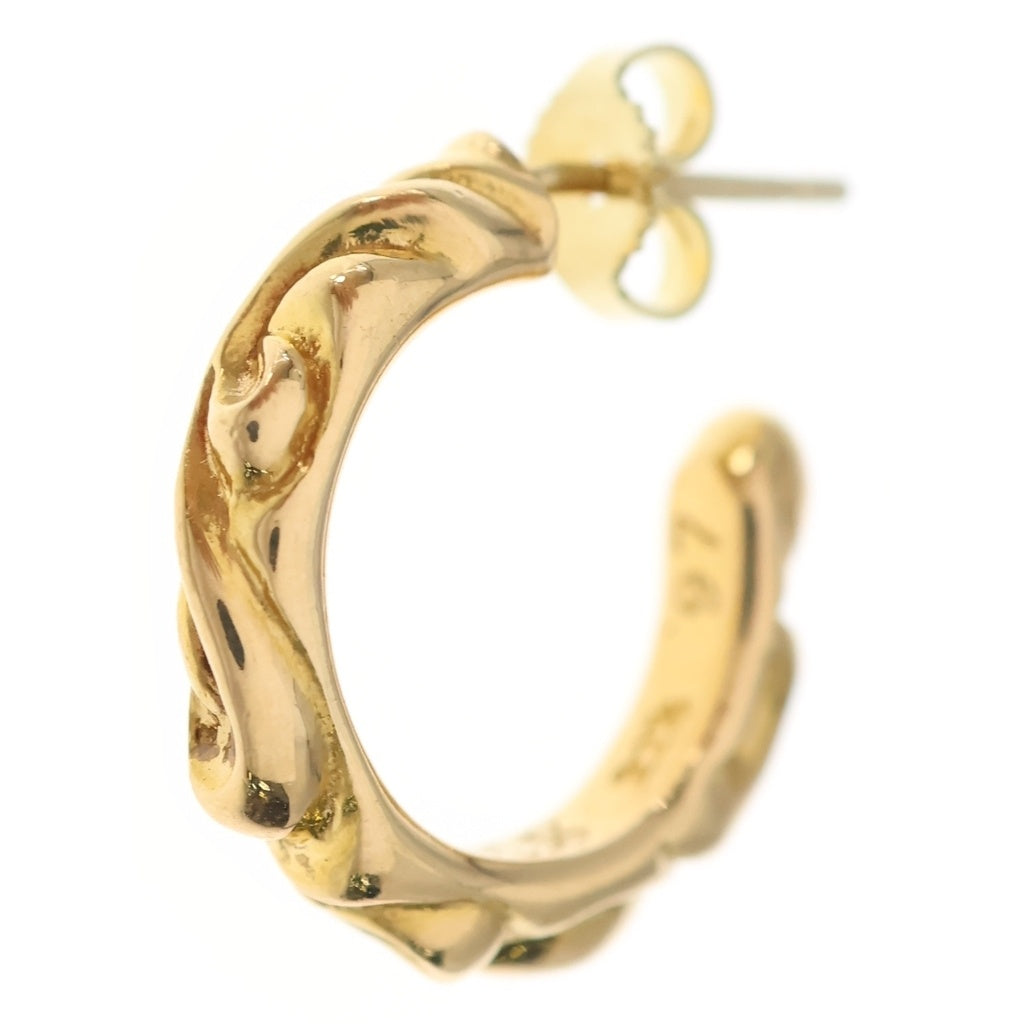CHROME HEARTS(クロムハーツ) 22K HOOP SCROOL 1 22Kスクロールフープ ゴールドピアス