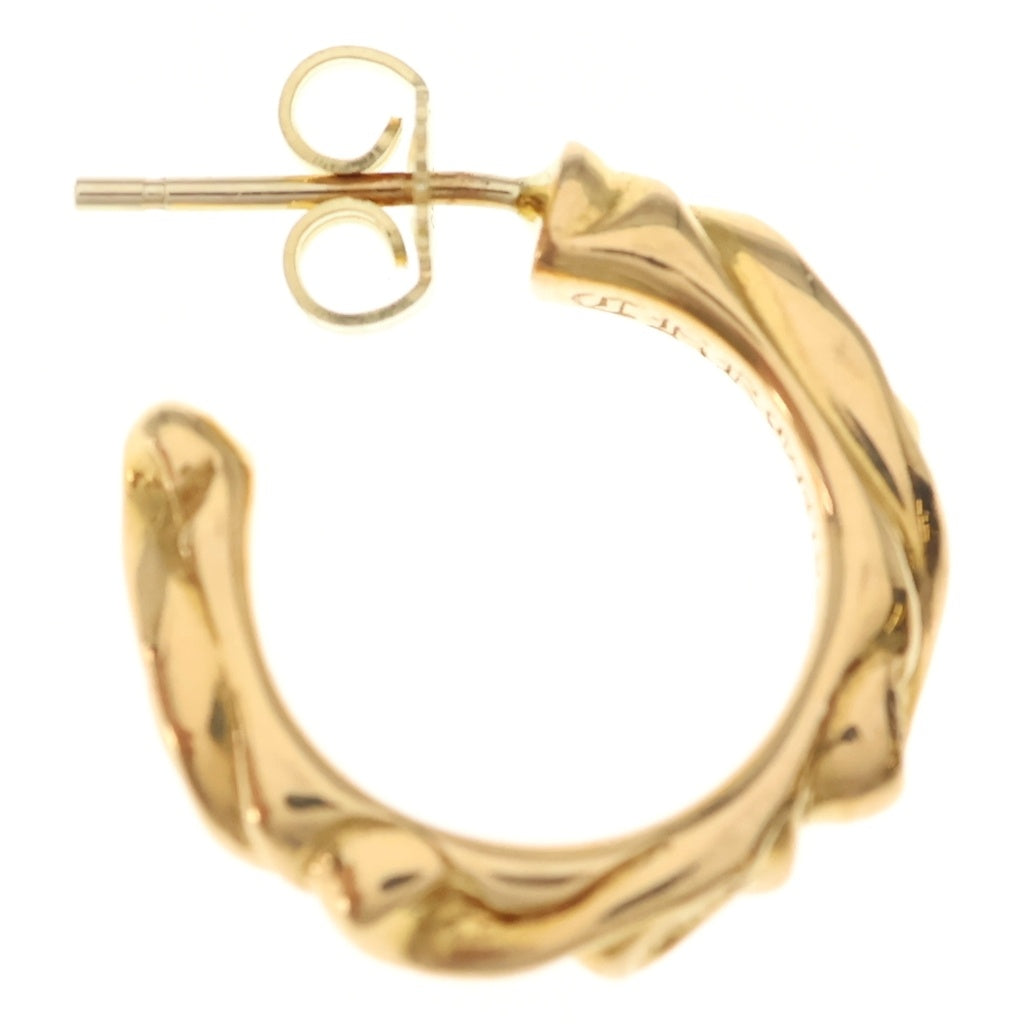 CHROME HEARTS(クロムハーツ) 22K HOOP SCROOL 1 22Kスクロールフープ ゴールドピアス