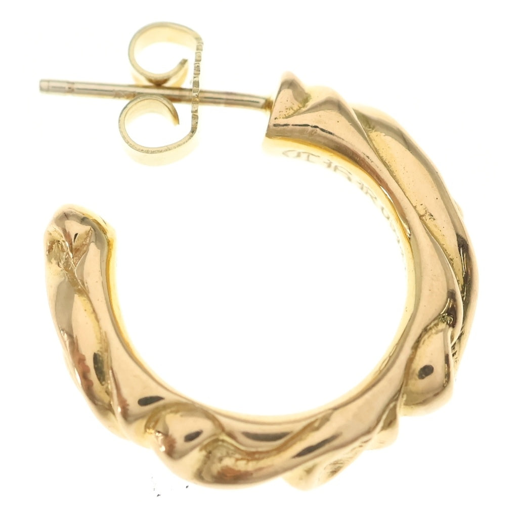 CHROME HEARTS(クロムハーツ) 22K HOOP SCROOL 1 22Kスクロールフープ ゴールドピアス