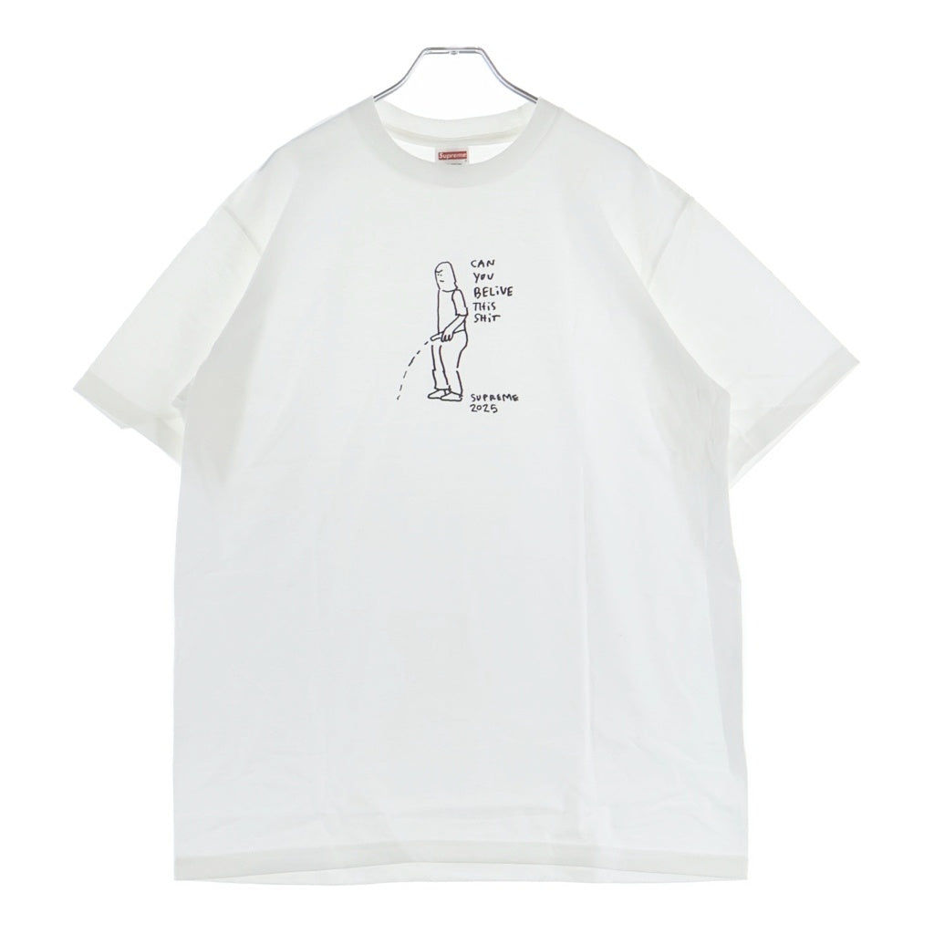 SUPREME(シュプリーム) 25SS Piss Tee Mark Gonzales マークゴンザレス デザイン ピス クルーネック 半袖Tシャツ ホワイト