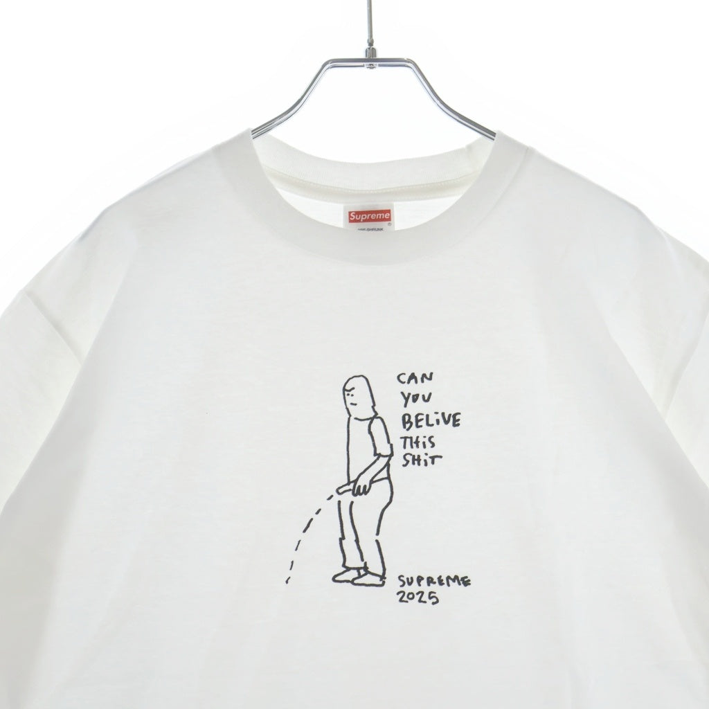 SUPREME(シュプリーム) 25SS Piss Tee Mark Gonzales マークゴンザレス デザイン ピス クルーネック 半袖Tシャツ ホワイト