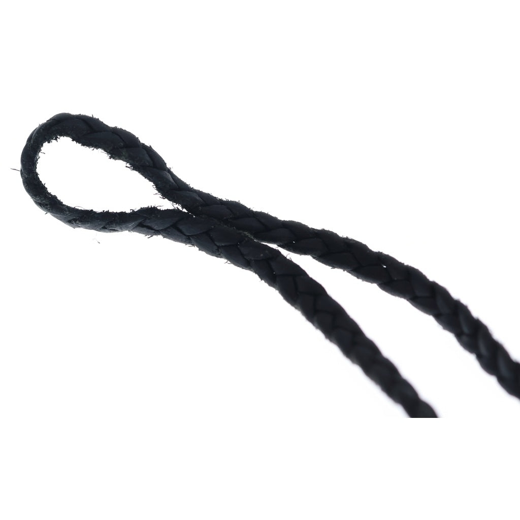 CHROME HEARTS(クロムハーツ) LEATHER BRAID スクロールレザーブレード シルバーネックレス