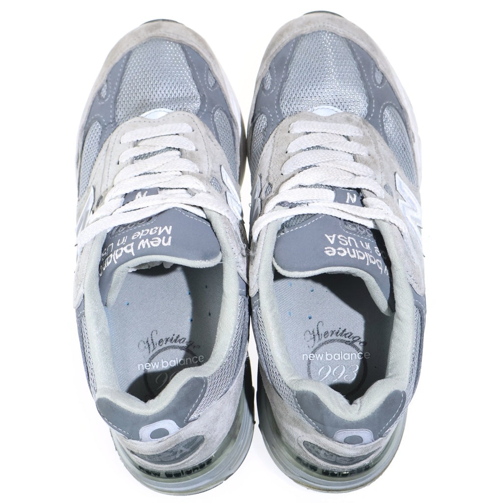 New Balance(ニューバランス) 993 スウェード ローカットスニーカー グレー US7.5/25.5cm MR993GL