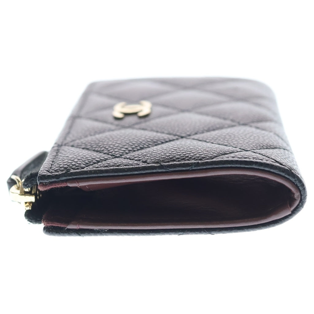 CHANEL(シャネル) コインケース キャビアスキン キーリング付き フラグメントケース ブラック AP0221 レディース
