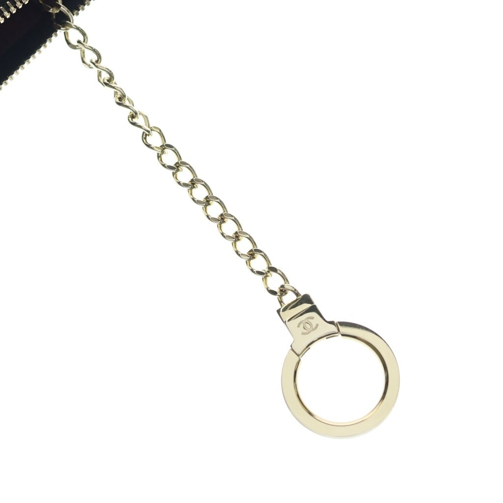 CHANEL(シャネル) コインケース キャビアスキン キーリング付き フラグメントケース ブラック AP0221 レディース