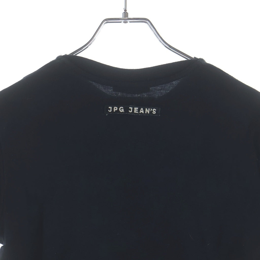 Jean Paul GAULTIER(ジャンポールゴルチエ) 00s フロントプリント クルーネック半袖Tシャツ ショートスリーブカットソー ブラック レディース G700200