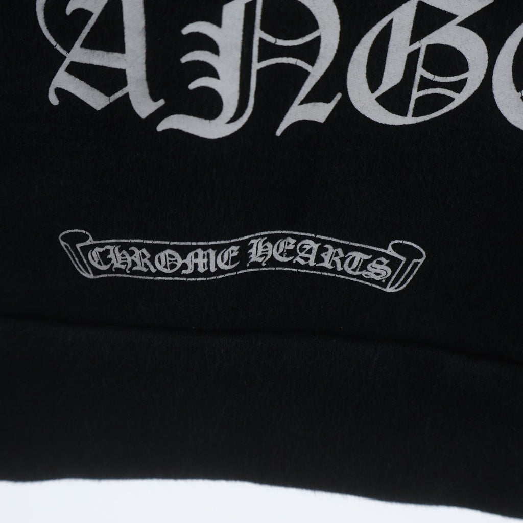 CHROME HEARTS(クロムハーツ) SWTSHRT HD Los Angeles LTD ロサンゼルス限定 バックホースシュープリント プルオーバーパーカー フーディー ブラック